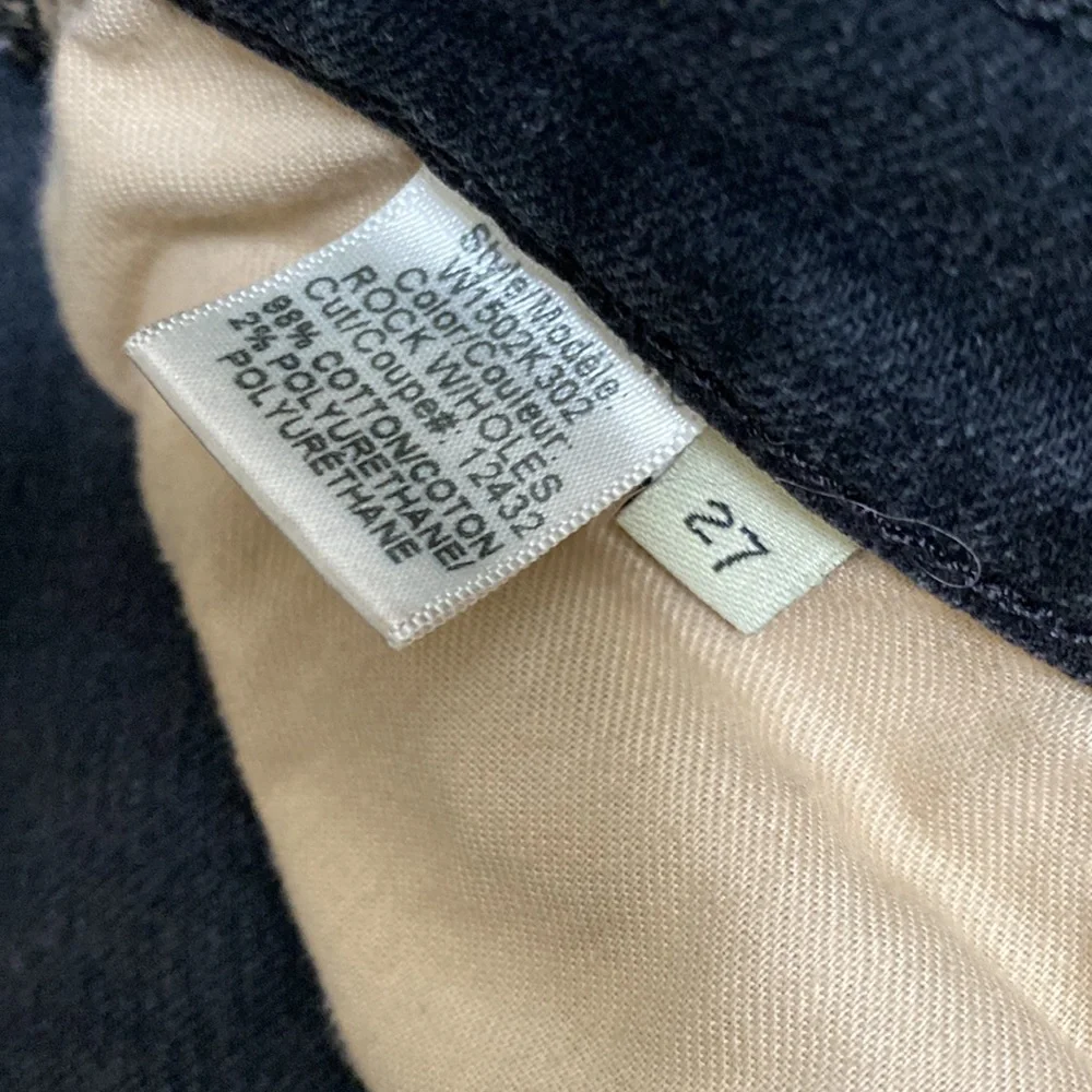 rag & bone Black High-Rise Distressed Skinny Jeans - Picture 7 of 16